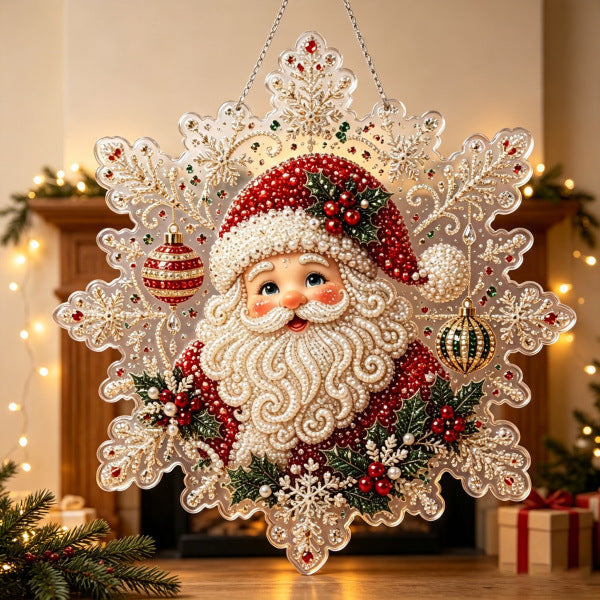 DIY Christmas Pearl Bead Art Kit – Handmade Holiday Hanging Decorations