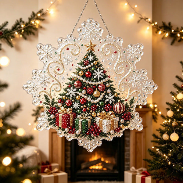 DIY Christmas Pearl Bead Art Kit – Handmade Holiday Hanging Decorations