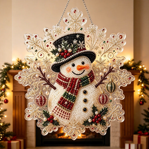 DIY Christmas Pearl Bead Art Kit – Handmade Holiday Hanging Decorations