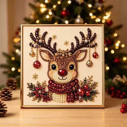 DIY Christmas Pearl Bead Art Kit – Handmade Holiday Hanging Decorations