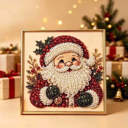 DIY Christmas Pearl Bead Art Kit – Handmade Holiday Hanging Decorations