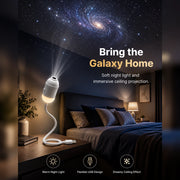 Veilleuse projecteur d'étoiles USB – Lampe de plafond galaxie flexible